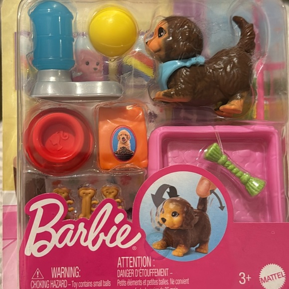 BARBIE PETS & ACCESSORIES INTERACTIVE PUPPY PLAY SET ELEVEN PIECES NWT & NIB - Picture 8 of 9